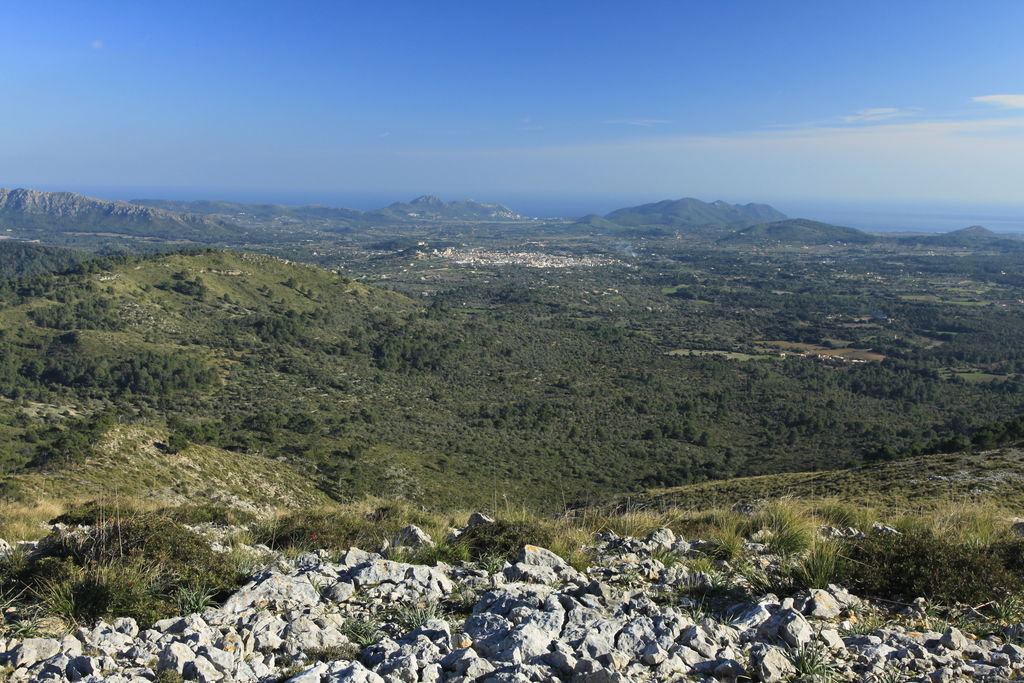 Mallorca - a view of Arta from Mont Ferrutx