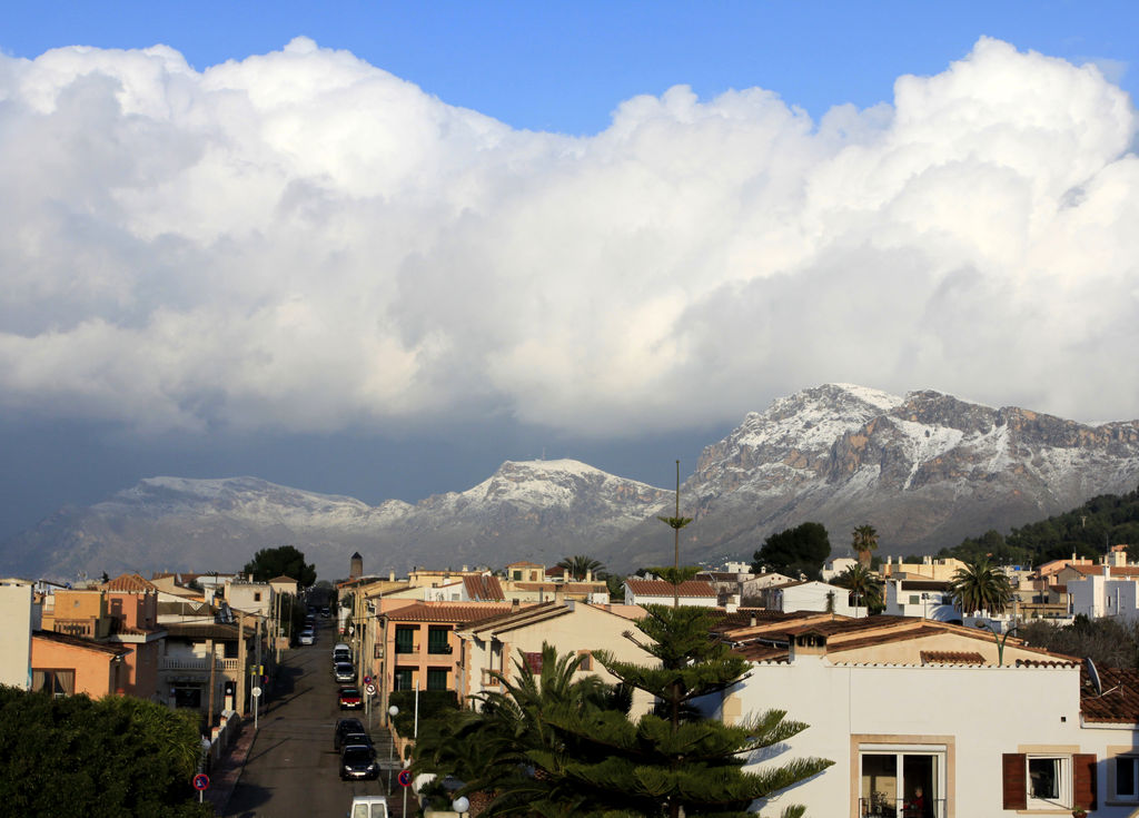 Mallorca - snowy peaks of Serra d'Llevant