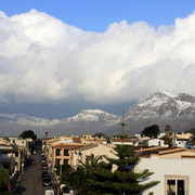 Mallorca - snowy peaks of Serra d'Llevant