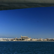 Mallorca - Cathedral La Seu in Palma - a view from a sailing boat