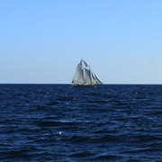 A wooden sailing boat in Badia de Palma