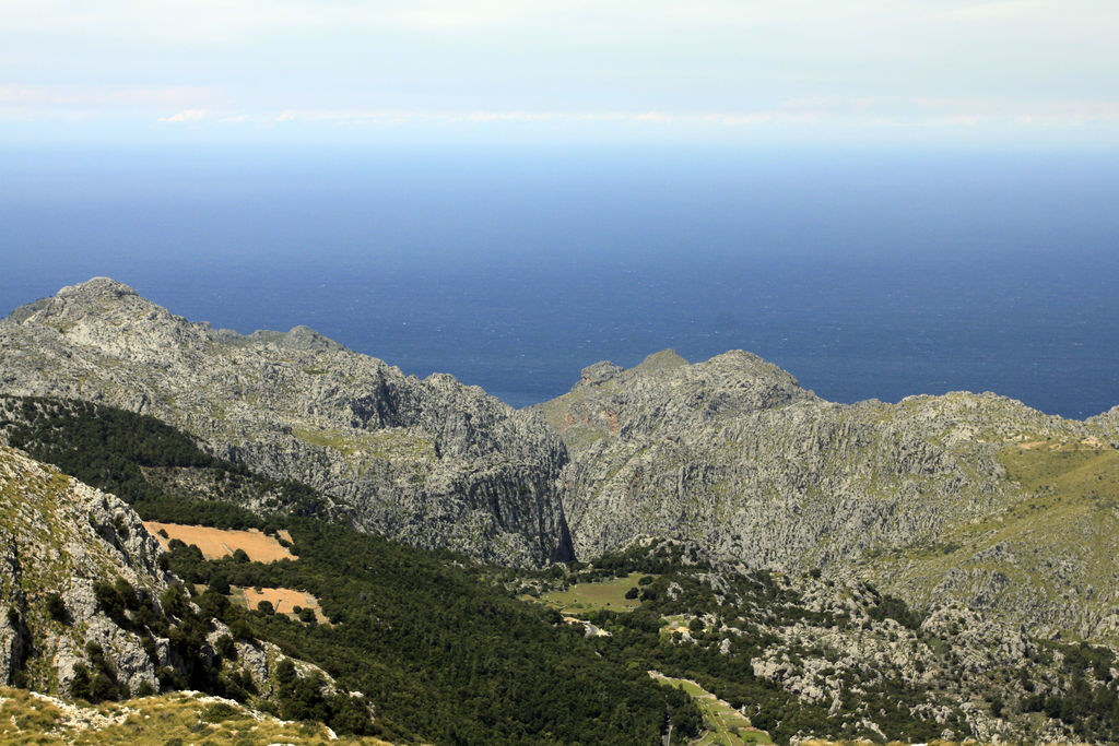 Mallorca - a view of Torrent de Pareis from Lluc valley