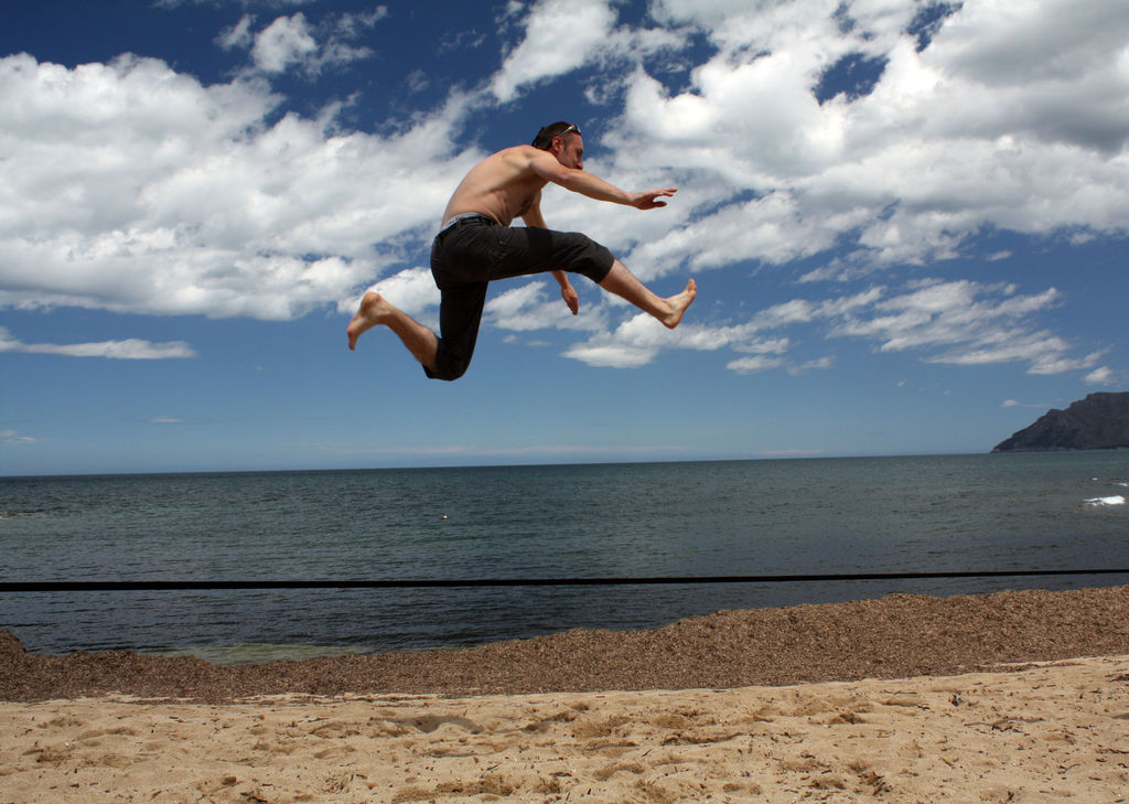 Mallorca - slackline in Colonia San Pedro 01