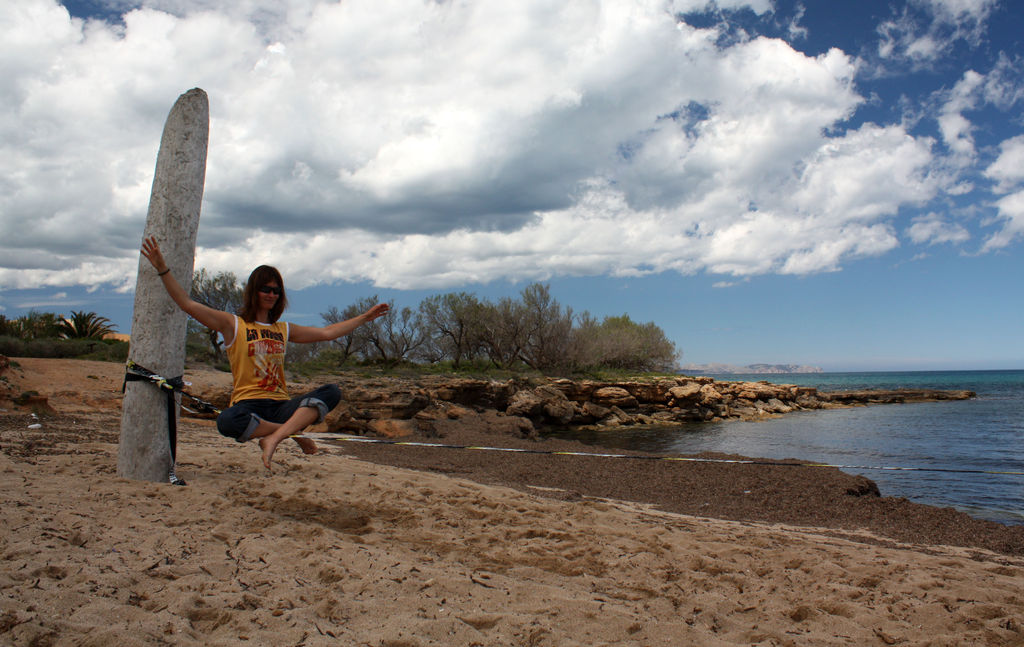 Mallorca - slackline in Colonia San Pedro 08