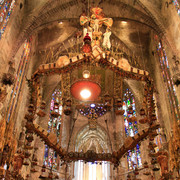 Mallorca - Palma - Cathedral La Seu - Gaudi's canopy