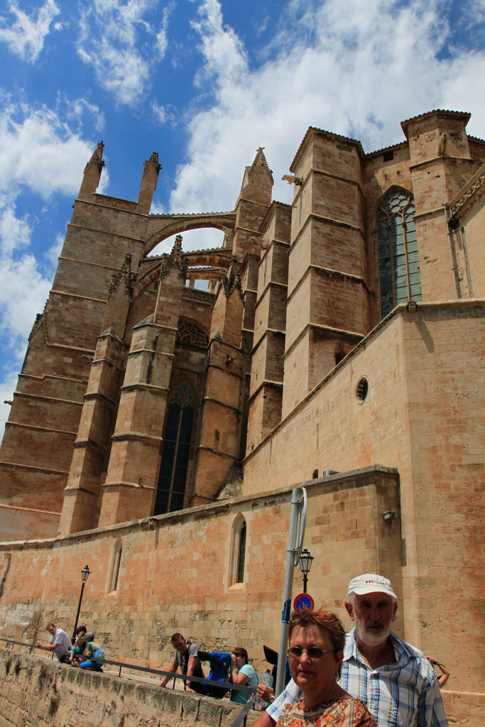 Mallorca - Palma - in front of the Cathedral La Seu