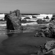 Photos of San Juan de la Arena in black and white