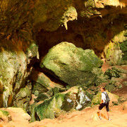 Mallorca - Marieke in the cave Son Pou