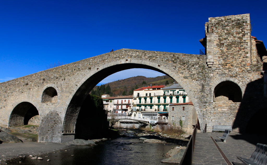 Spanish Pyrenees - the bridge in Camprodon
