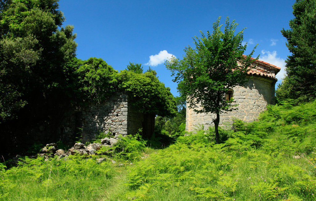 Pyrenees - a chapel beneath Bassegoda