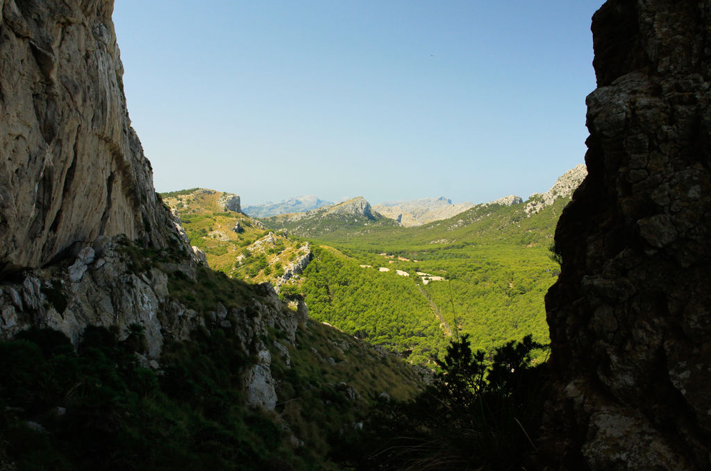 Mallorca - views from climbing area El Fumat