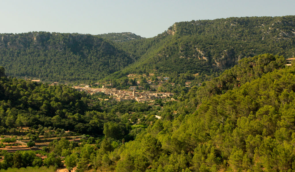 Mallorca - a view of Valldemosa from S'Estret 02