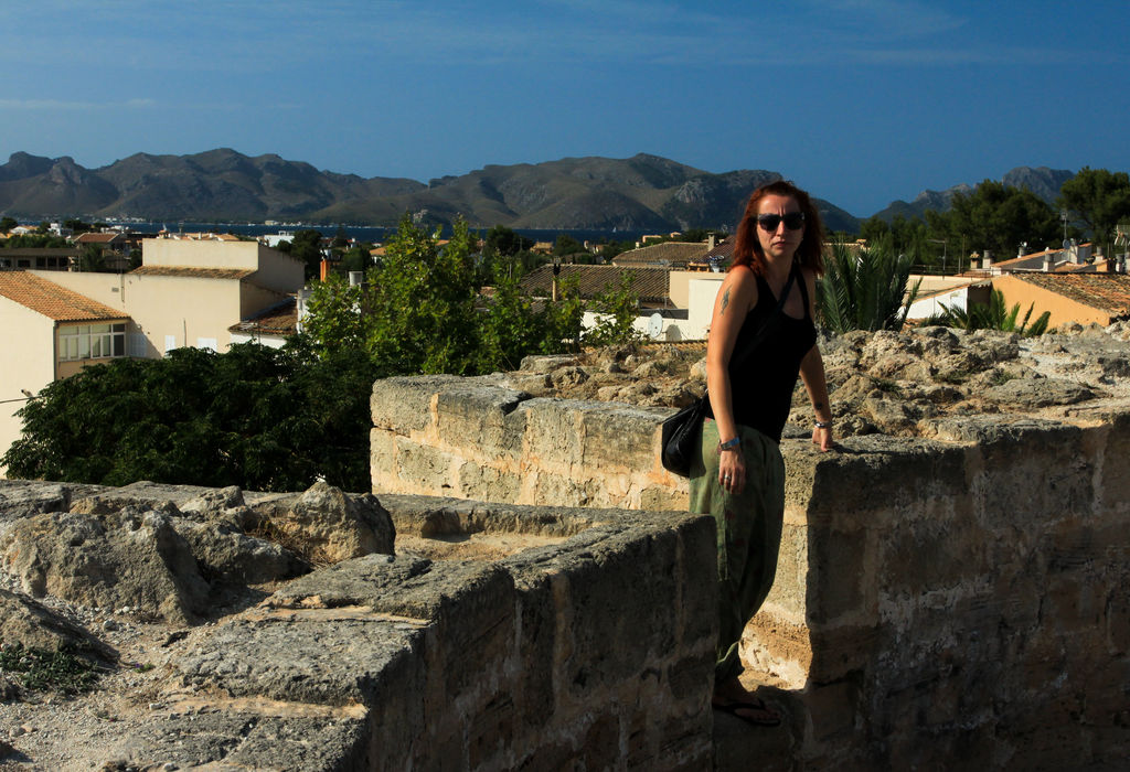 A medieval wall around Alcudia city centre