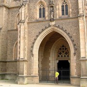 Czechia - Tom in front of St.Barbara Church in Kutna Hora