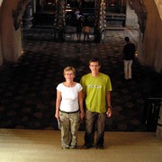 Czechia - Ada and Tom inside Ossuary Chapel in Sedlec