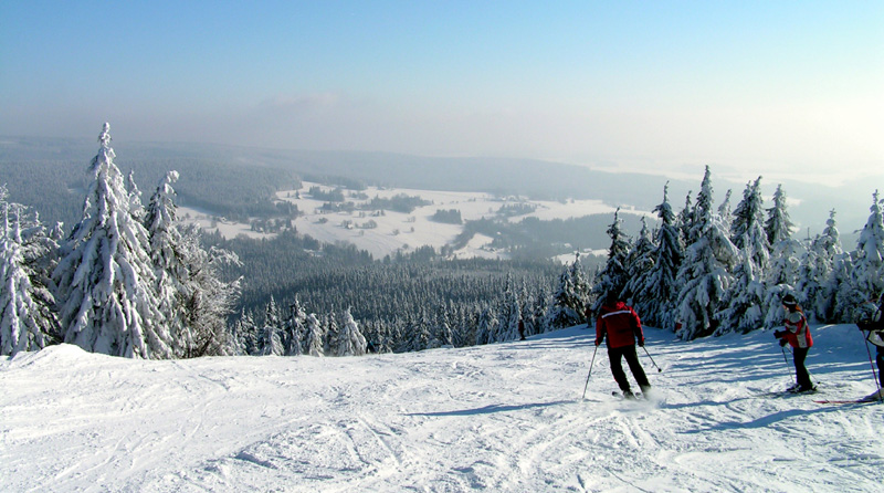 Orlické hory - a downhill route in Deštné