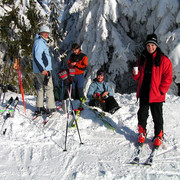 Orlické hory - resting after skiing in Deštné