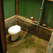 Thailand - a bathroom in our bungalow in Krabi