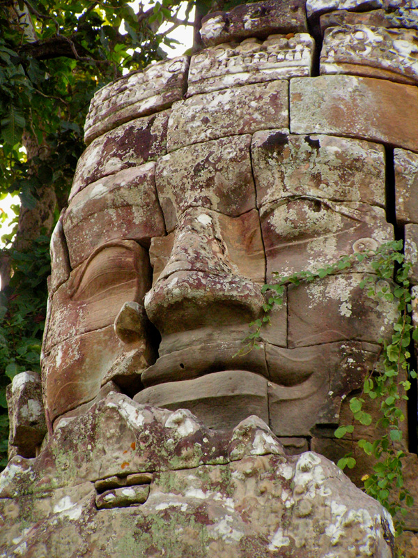 Cambodia - Buddha head in Angkor wat area