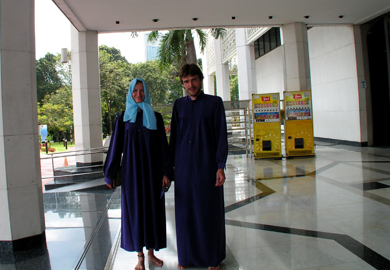 Malaysia - in front of a muslim mosque