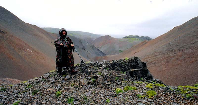 Paula in Liparite Mountains