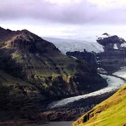 Melting glacier Skaftafell national park