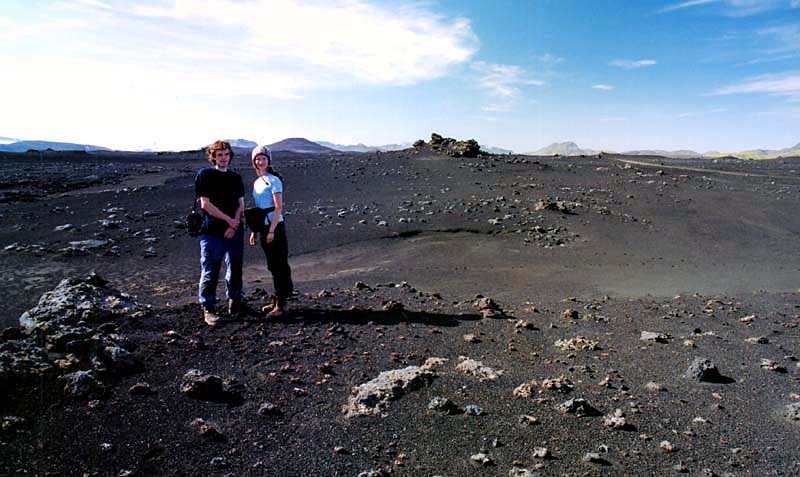 Paula and Brano in an Icelandic moon country
