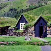 Old houses in an Icelandic museum
