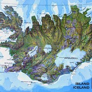 A map of Iceland