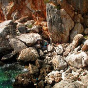 Resting under the rock in Hvar