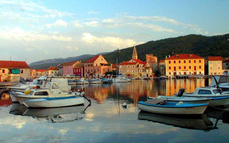 Croatia - Hvar - a port in Stari Grad