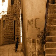 Starigrad old narrow streets