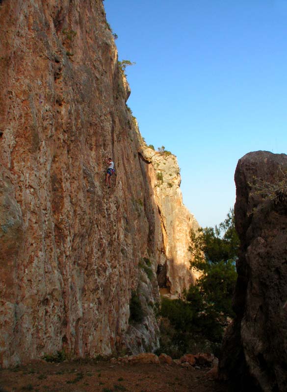 Croatia - Hvar - a climbing wall