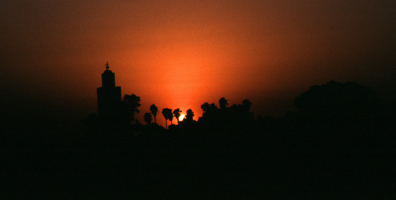Marocco - Marakech sun set