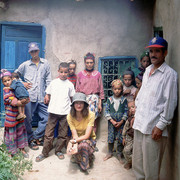 With local family in High Atlas mountains